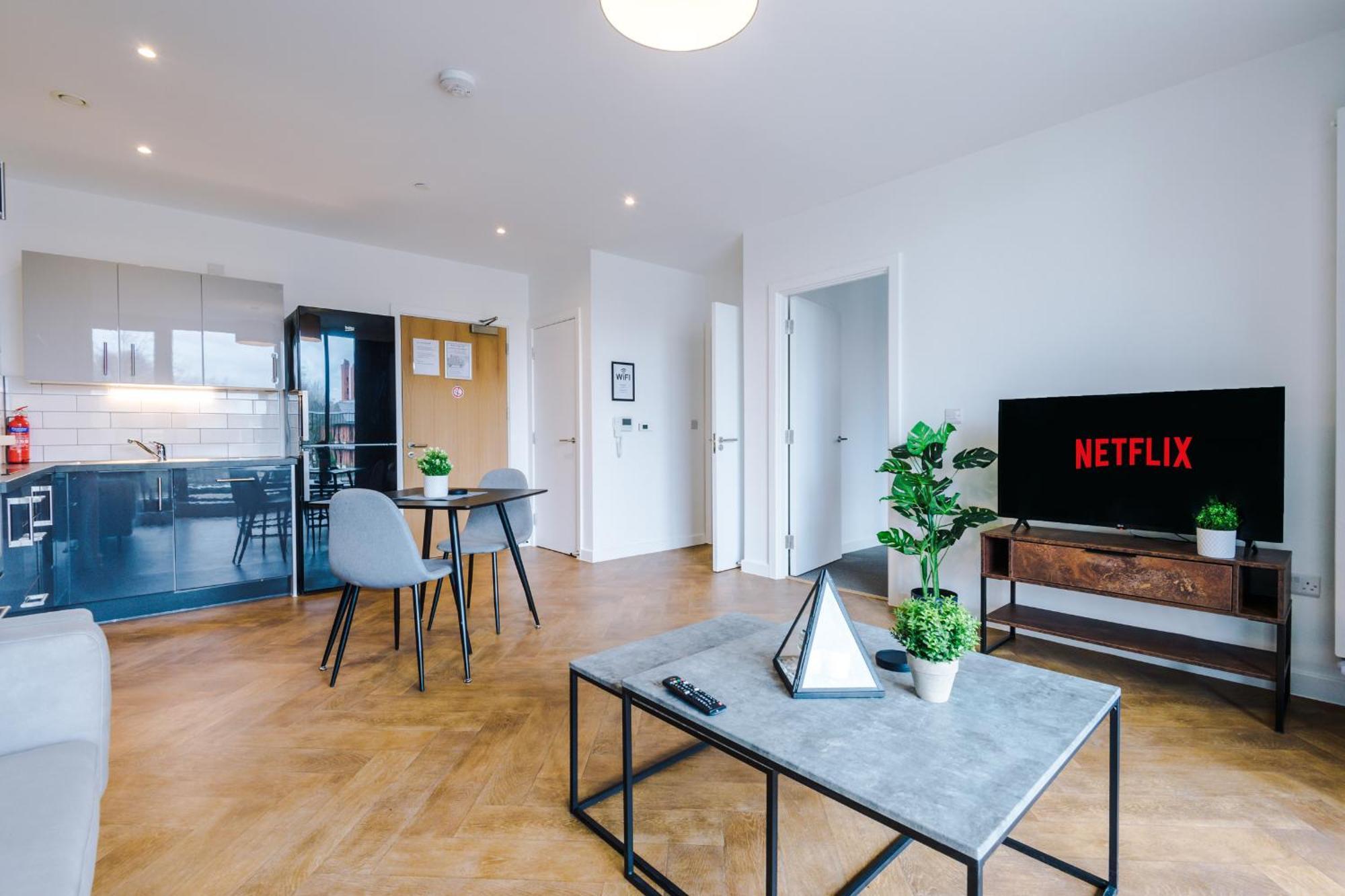 Hilltop Serviced Apartments - Ancoats Manchester Rum bild
