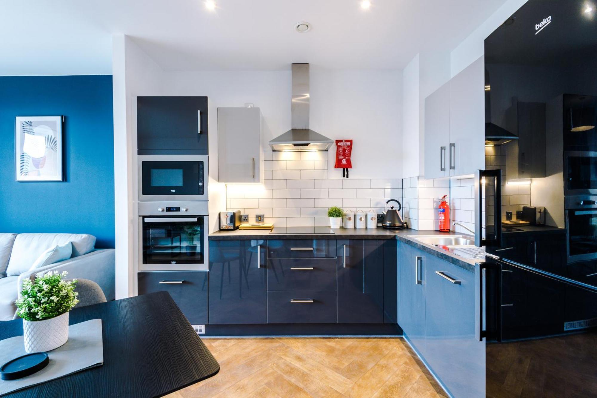 Hilltop Serviced Apartments - Ancoats Manchester Rum bild